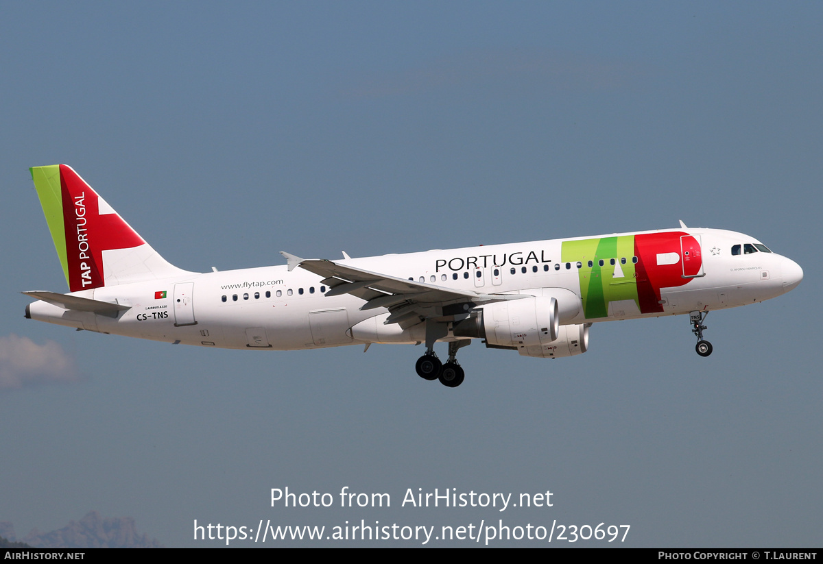 Aircraft Photo of CS-TNS | Airbus A320-214 | TAP Portugal | AirHistory.net #230697