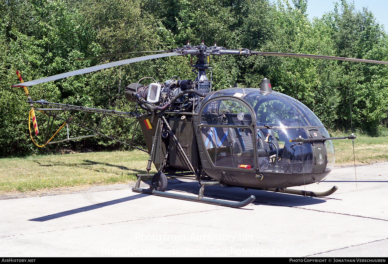 Aircraft Photo of A16 | Sud SE-3130 Alouette II | Belgium - Army | AirHistory.net #230874