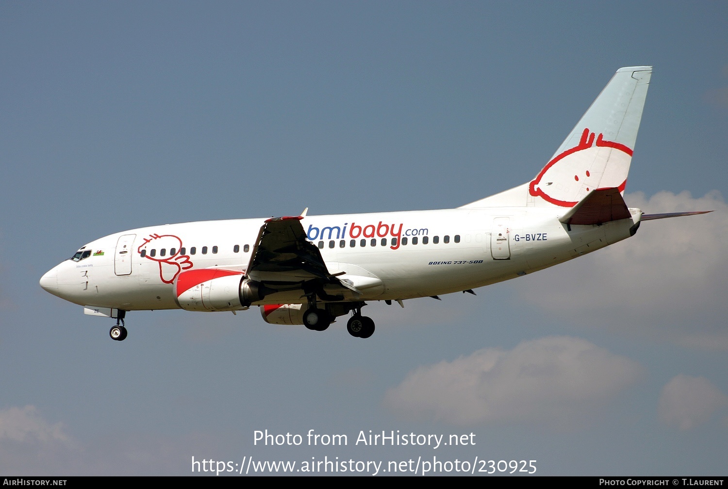 Aircraft Photo of G-BVZE | Boeing 737-59D | Bmibaby | AirHistory.net #230925