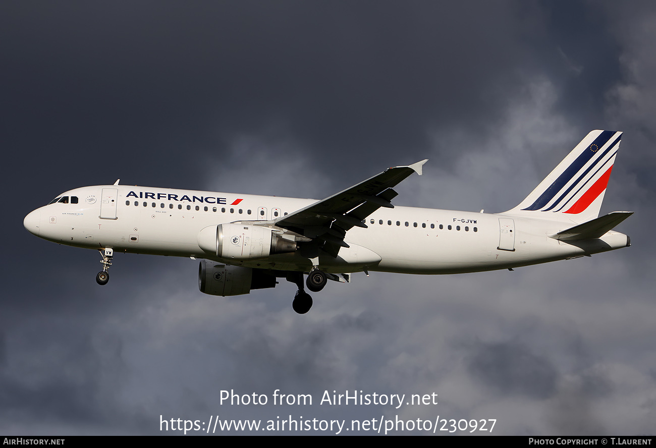 Aircraft Photo of F-GJVW | Airbus A320-211 | Air France | AirHistory.net #230927