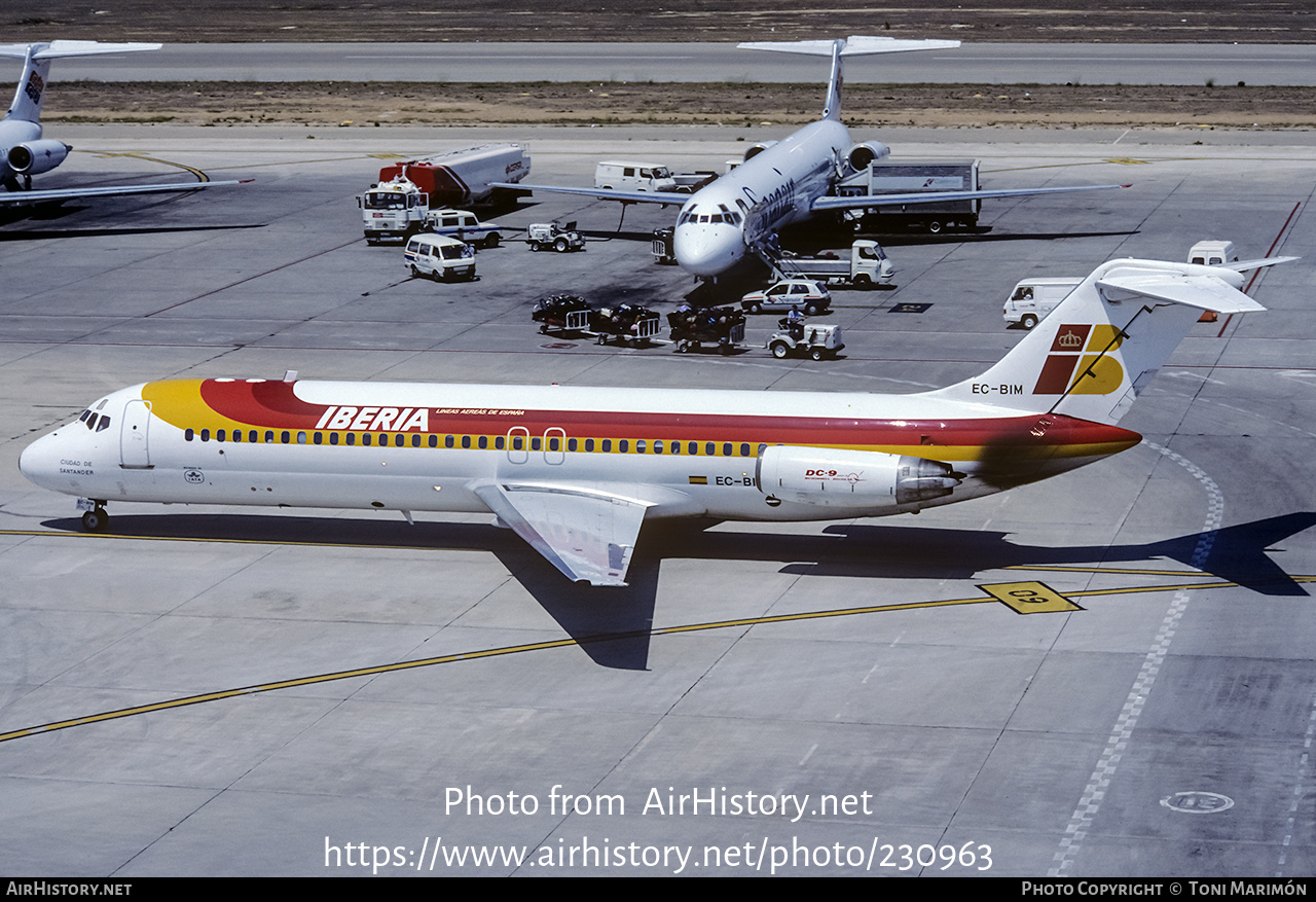 Aircraft Photo of EC-BIM | McDonnell Douglas DC-9-32 | Iberia | AirHistory.net #230963