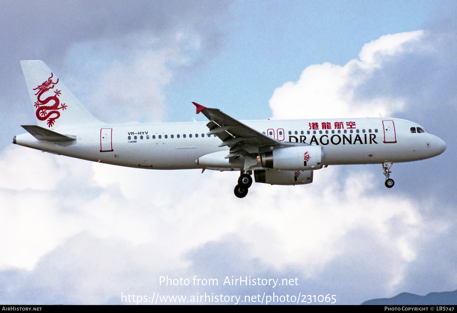 Aircraft Photo of VR-HYV | Airbus A320-231 | Dragonair | AirHistory.net #231065