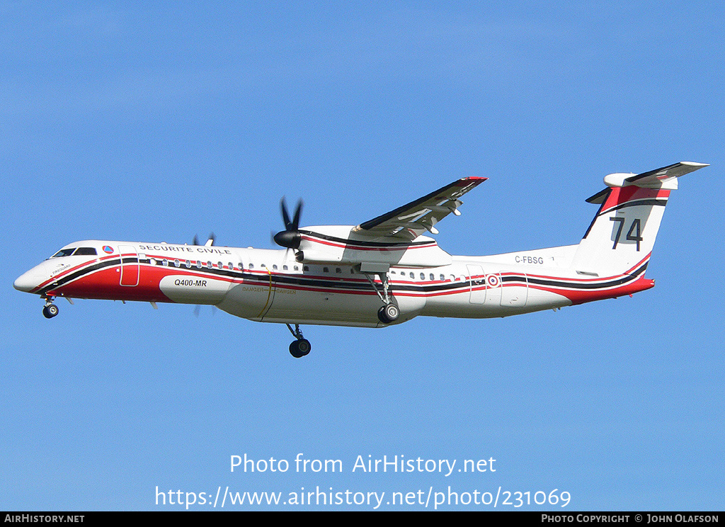 Aircraft Photo of C-FBSG | Conair DHC-8-402 Q400-MR | Sécurité Civile | AirHistory.net #231069