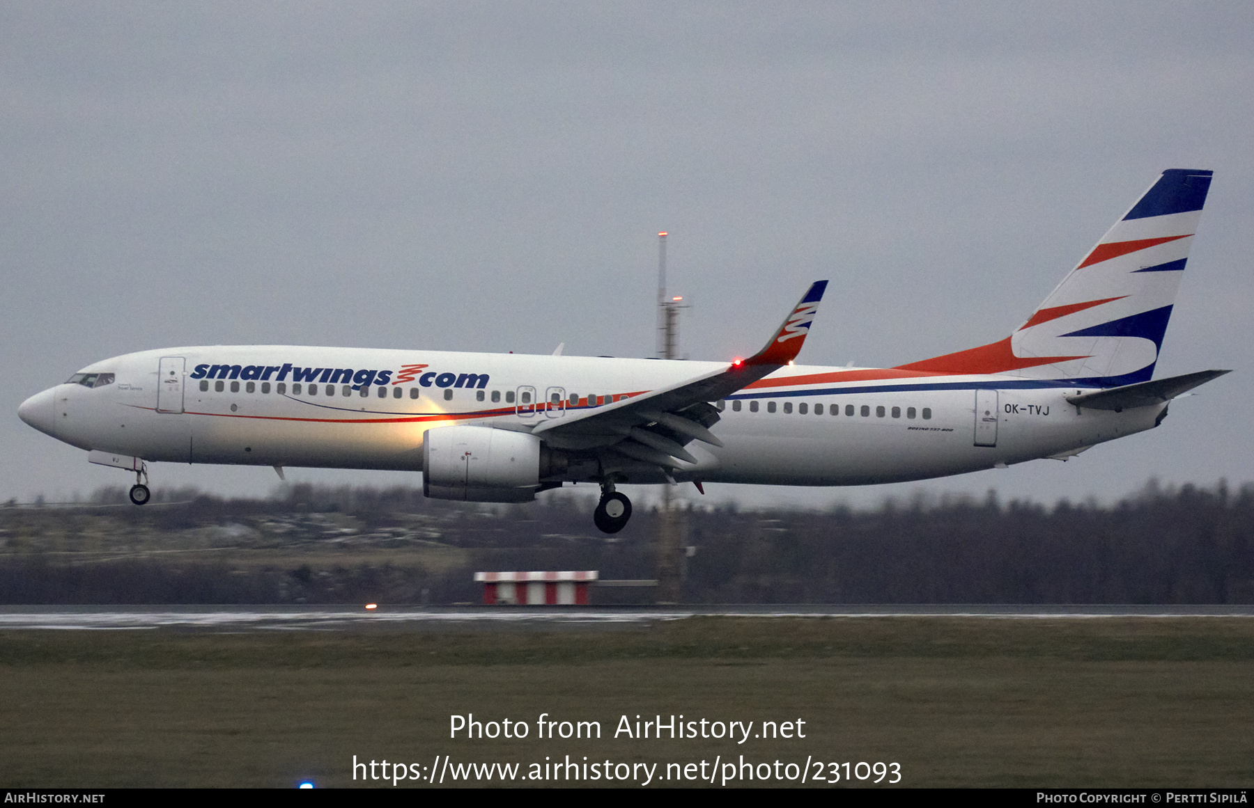 Aircraft Photo of OK-TVJ | Boeing 737-8Q8 | Smartwings | AirHistory.net #231093