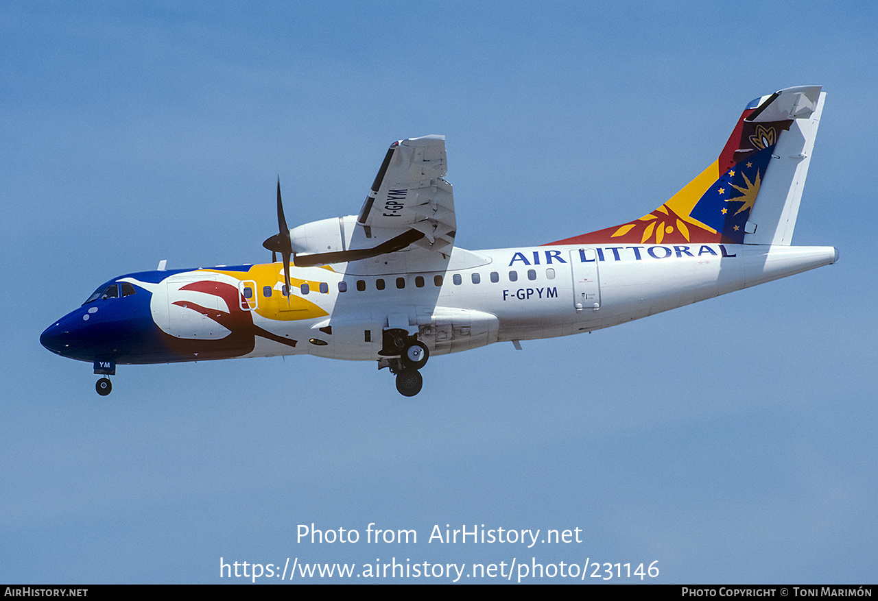 Aircraft Photo of F-GPYM | ATR ATR-42-500 | Air Littoral | AirHistory.net #231146