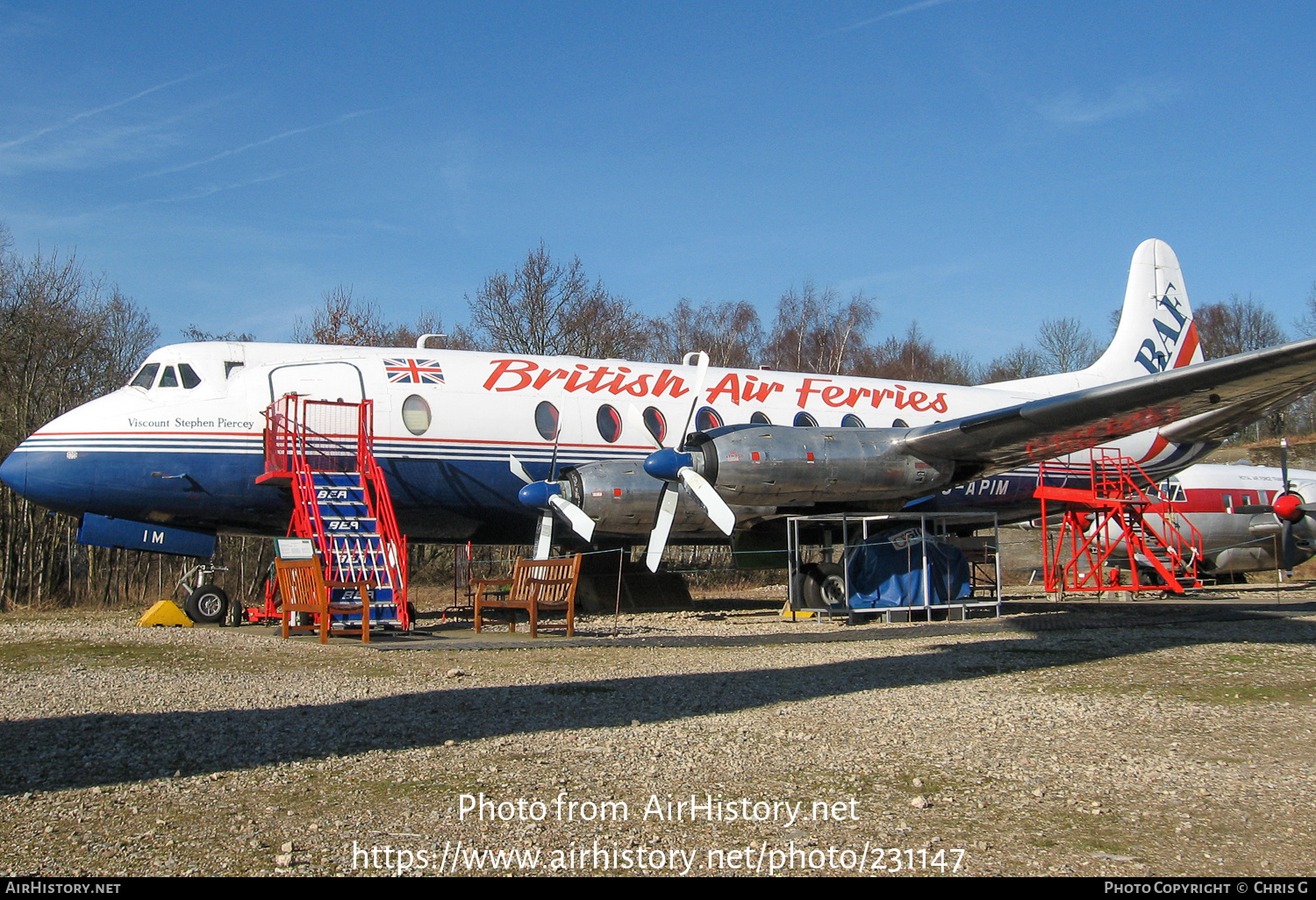 Aircraft Photo of G-APIM | Vickers 806 Viscount | British Air Ferries - BAF | AirHistory.net #231147