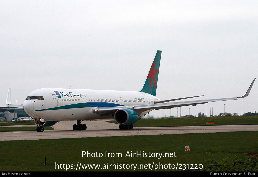 Aircraft Photo of G-OOAN | Boeing 767-39H/ER | First Choice Airways | AirHistory.net #231220