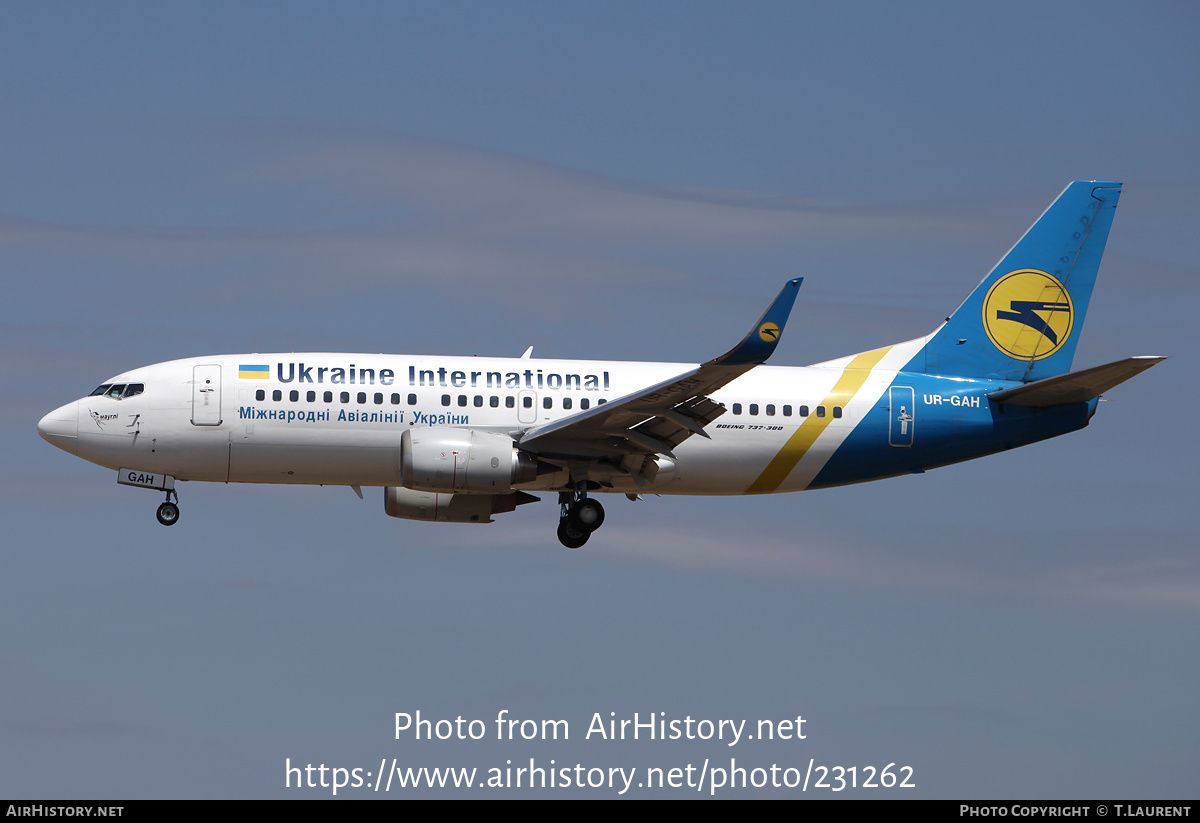 Aircraft Photo of UR-GAH | Boeing 737-32Q | Ukraine International Airlines | AirHistory.net #231262