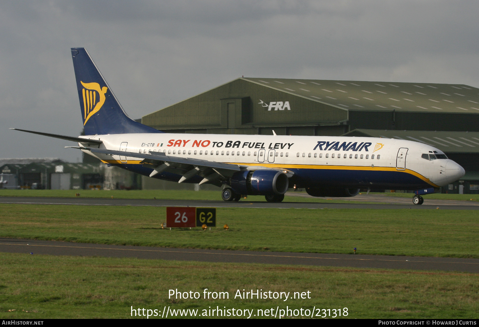 Aircraft Photo of EI-CTB | Boeing 737-8AS | Ryanair | AirHistory.net #231318