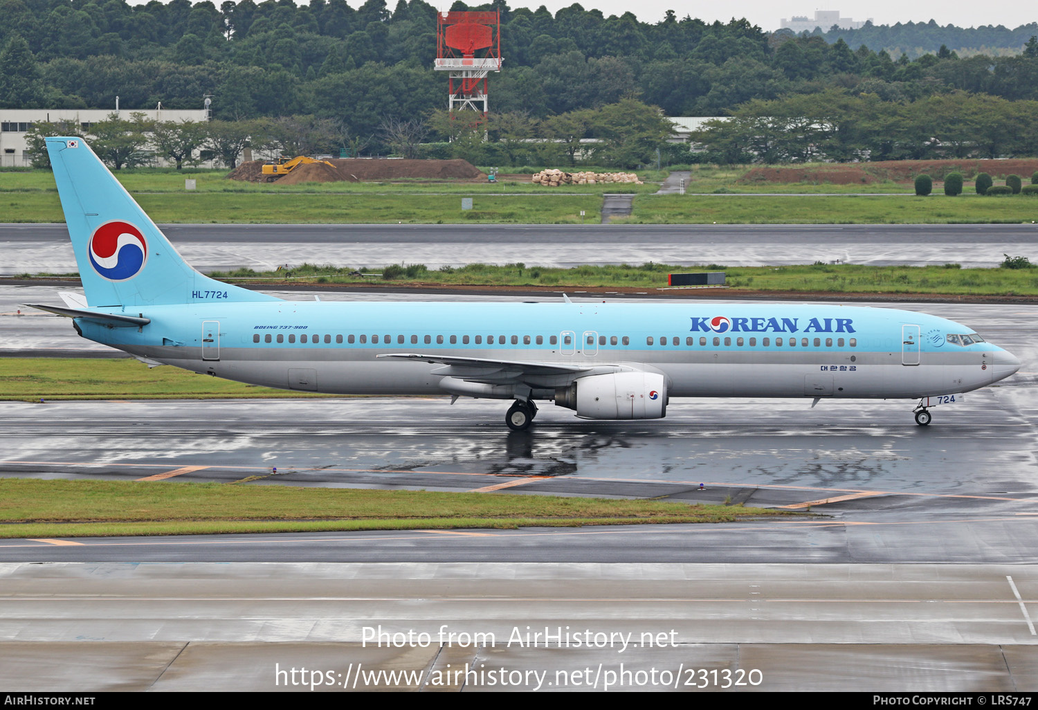 Aircraft Photo of HL7724 | Boeing 737-9B5 | Korean Air | AirHistory.net #231320