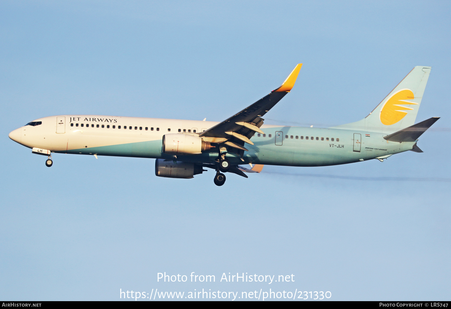 Aircraft Photo of VT-JLH | Boeing 737-96N/ER | Jet Airways | AirHistory.net #231330