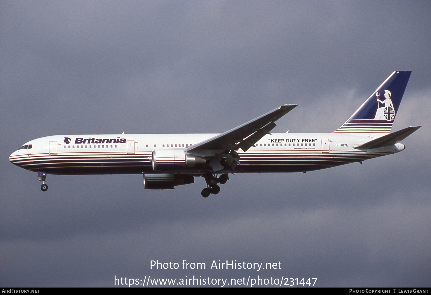 Aircraft Photo of G-OBYA | Boeing 767-304/ER | Britannia Airways | AirHistory.net #231447