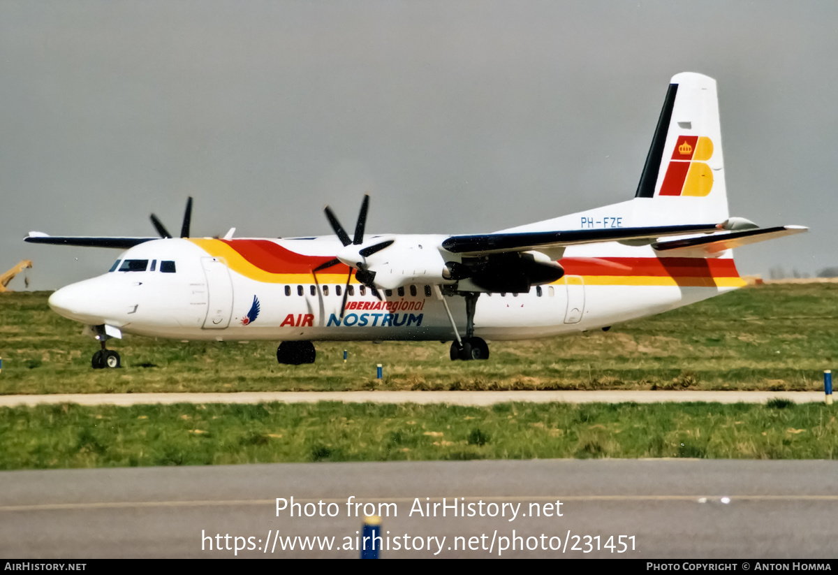 Aircraft Photo of PH-FZE | Fokker 50 | Iberia Regional | AirHistory.net #231451