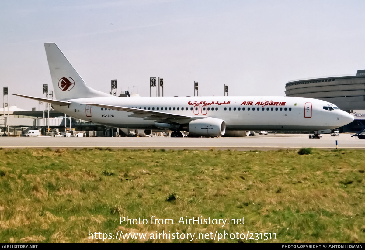 Aircraft Photo of TC-APG | Boeing 737-82R | Air Algérie | AirHistory.net #231511