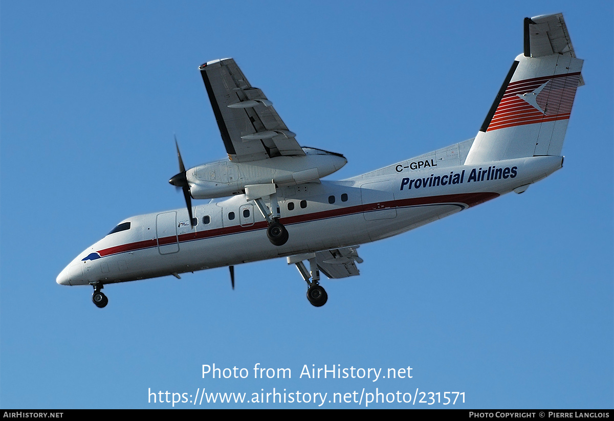 Aircraft Photo of C-GPAL | De Havilland Canada DHC-8-102 Dash 8 | Provincial Airlines | AirHistory.net #231571