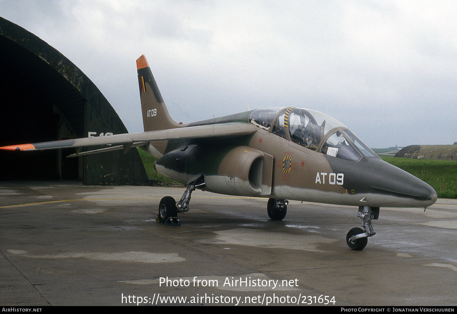 Aircraft Photo of AT09 | Dassault-Dornier Alpha Jet 1B | Belgium - Air Force | AirHistory.net #231654