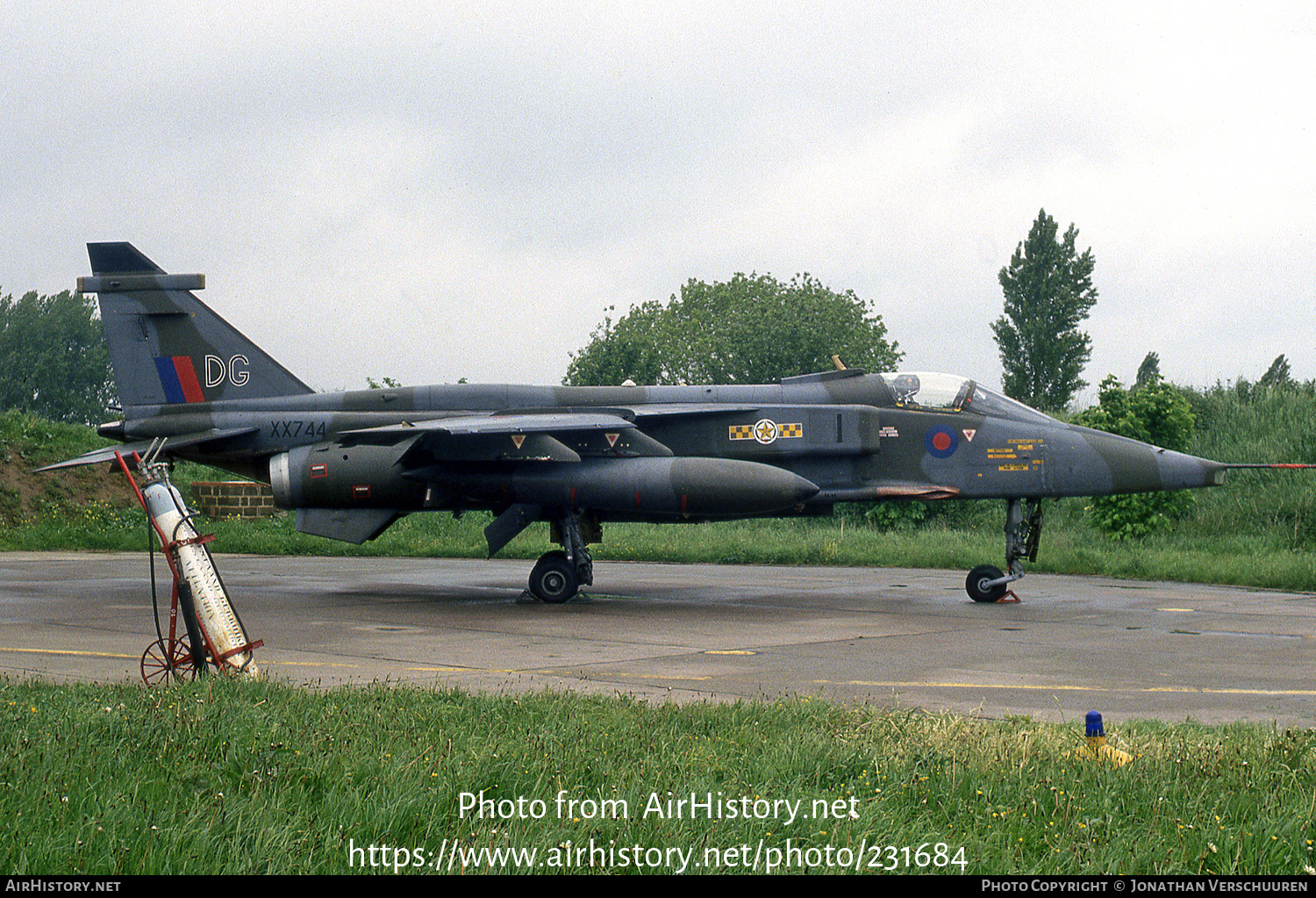 Aircraft Photo of XX744 | Sepecat Jaguar GR1 | UK - Air Force | AirHistory.net #231684