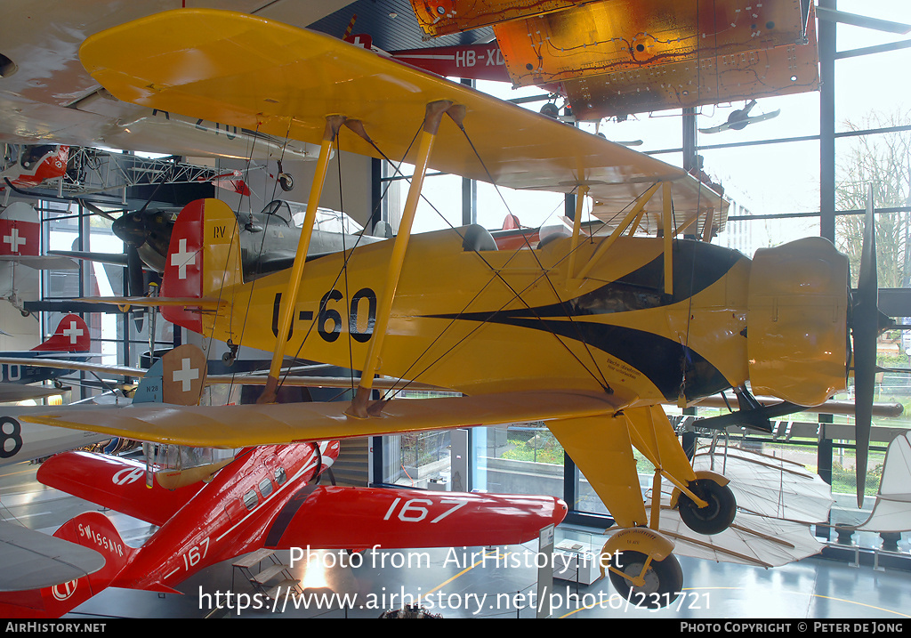 Aircraft Photo of U-60 | Bücker Bü 133C Jungmeister | Switzerland - Air Force | AirHistory.net #231721