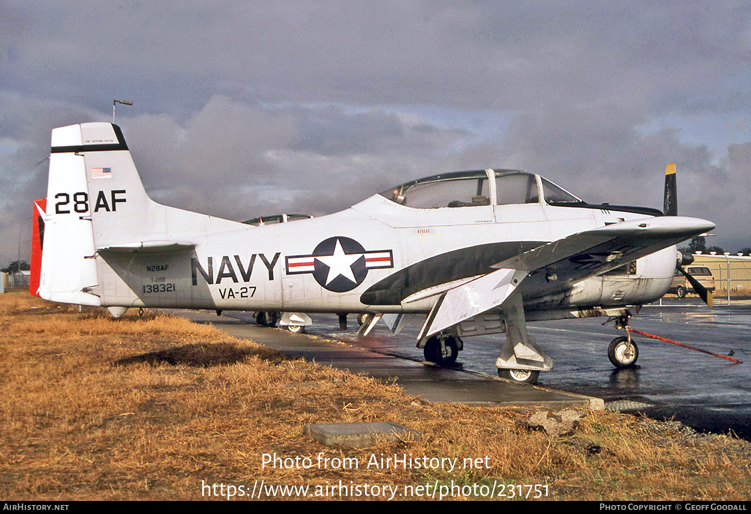 Aircraft Photo of N28AF / 138321 | North American T-28B Trojan | USA - Navy | AirHistory.net #231751