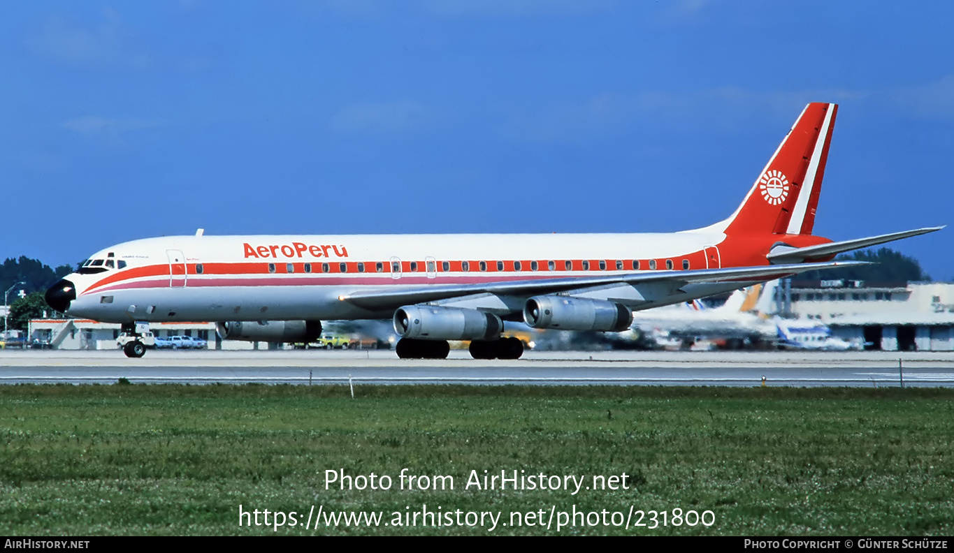 Aircraft Photo of OB-R-1210 | McDonnell Douglas DC-8-62H | AeroPeru | AirHistory.net #231800