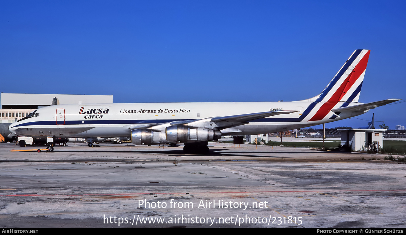 Aircraft Photo of N29549 | Douglas DC-8-55F | LACSA Carga - Líneas Aéreas de Costa Rica | AirHistory.net #231815