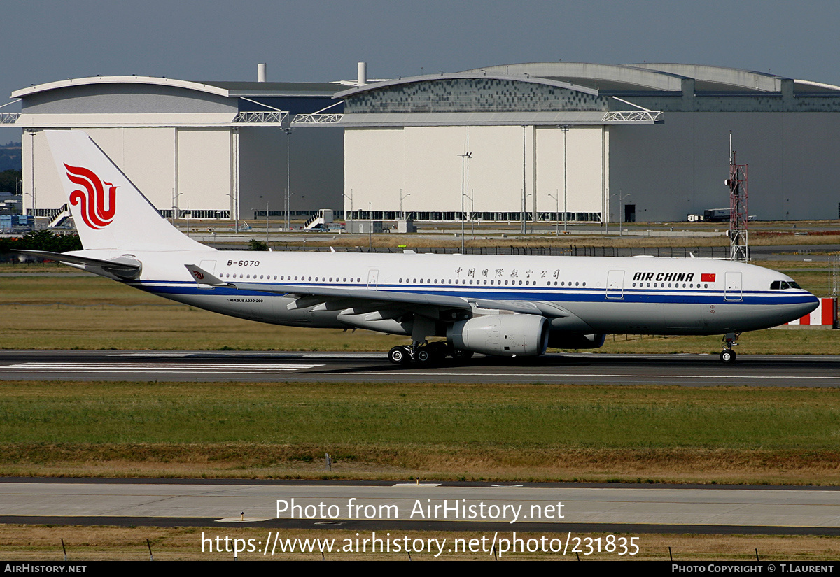 Aircraft Photo of B-6070 | Airbus A330-243 | Air China | AirHistory.net #231835