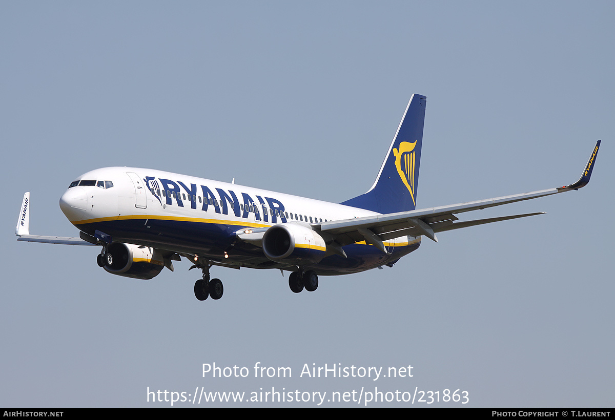 Aircraft Photo of EI-DWY | Boeing 737-8AS | Ryanair | AirHistory.net #231863