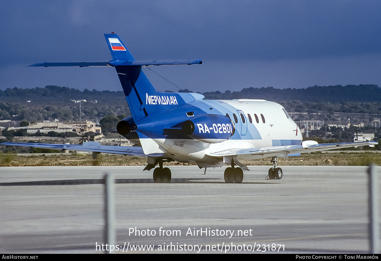 Aircraft Photo of RA-02801 | British Aerospace HS-125-700B | Meridian Air Company | AirHistory.net #231871