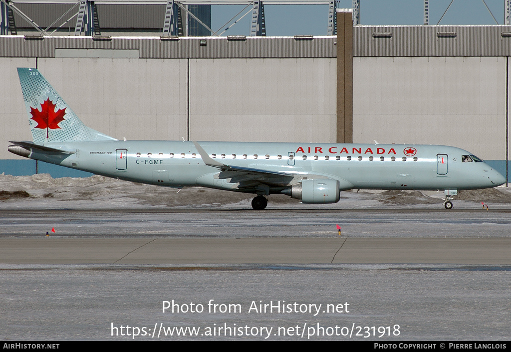 Aircraft Photo of C-FGMF | Embraer 190AR (ERJ-190-100IGW) | Air Canada | AirHistory.net #231918