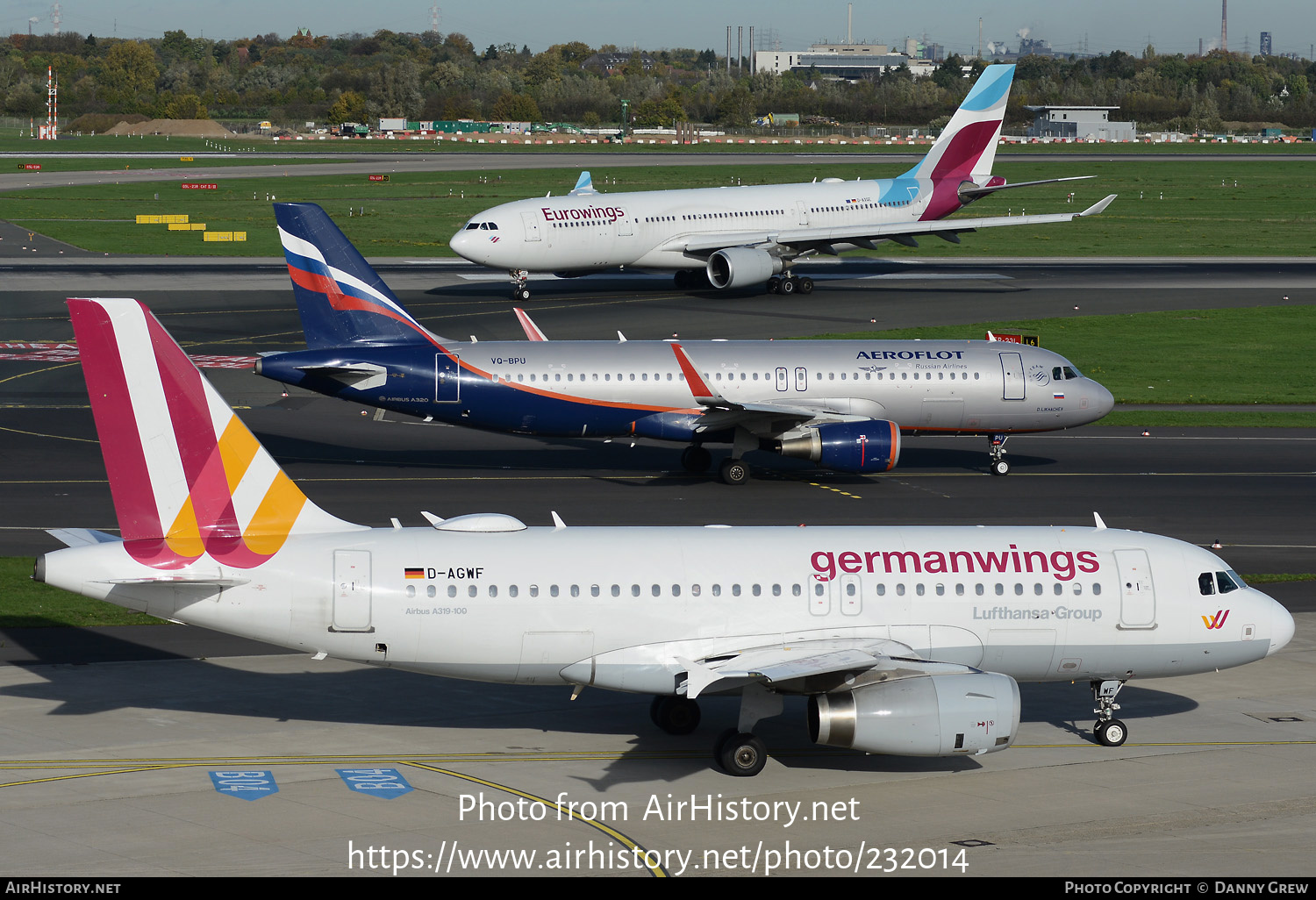 Aircraft Photo of D-AGWF | Airbus A319-132 | Germanwings | AirHistory.net #232014