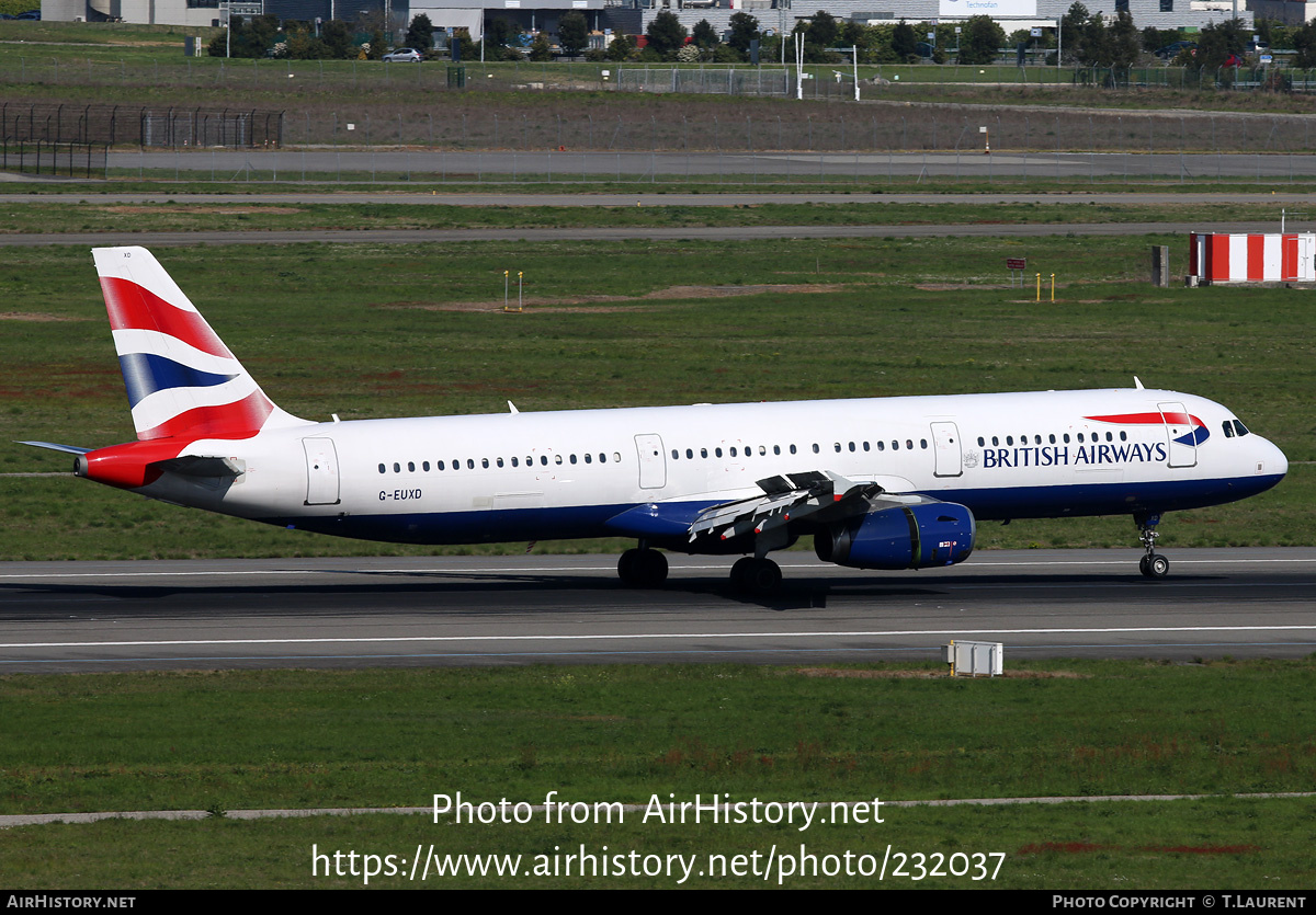 Aircraft Photo of G-EUXD | Airbus A321-231 | British Airways ...