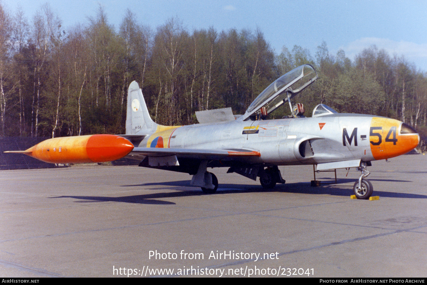 Aircraft Photo of M-54 | Lockheed T-33A | Netherlands - Air Force | AirHistory.net #232041