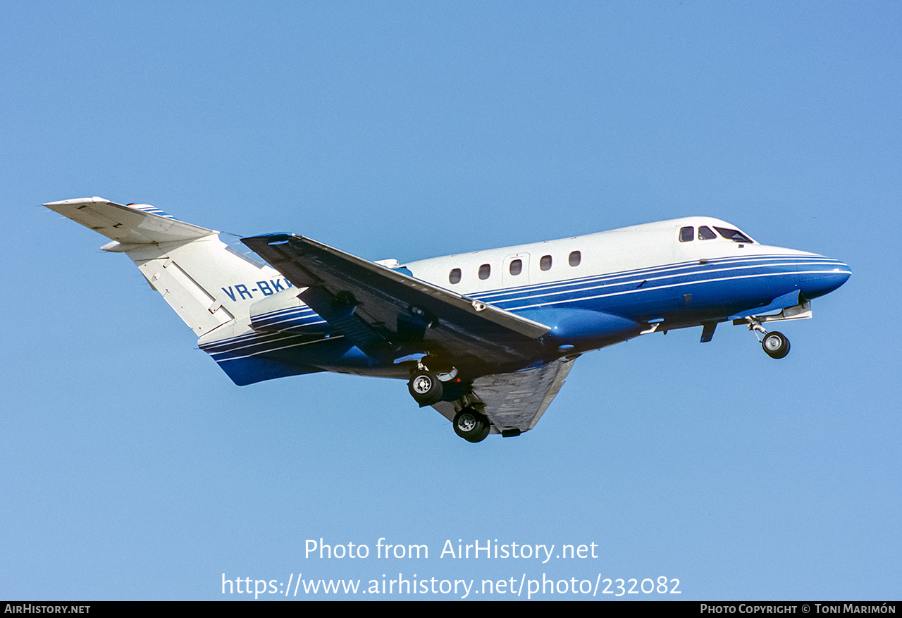 Aircraft Photo of VR-BKK | Hawker Siddeley HS-125-F403B | AirHistory.net #232082