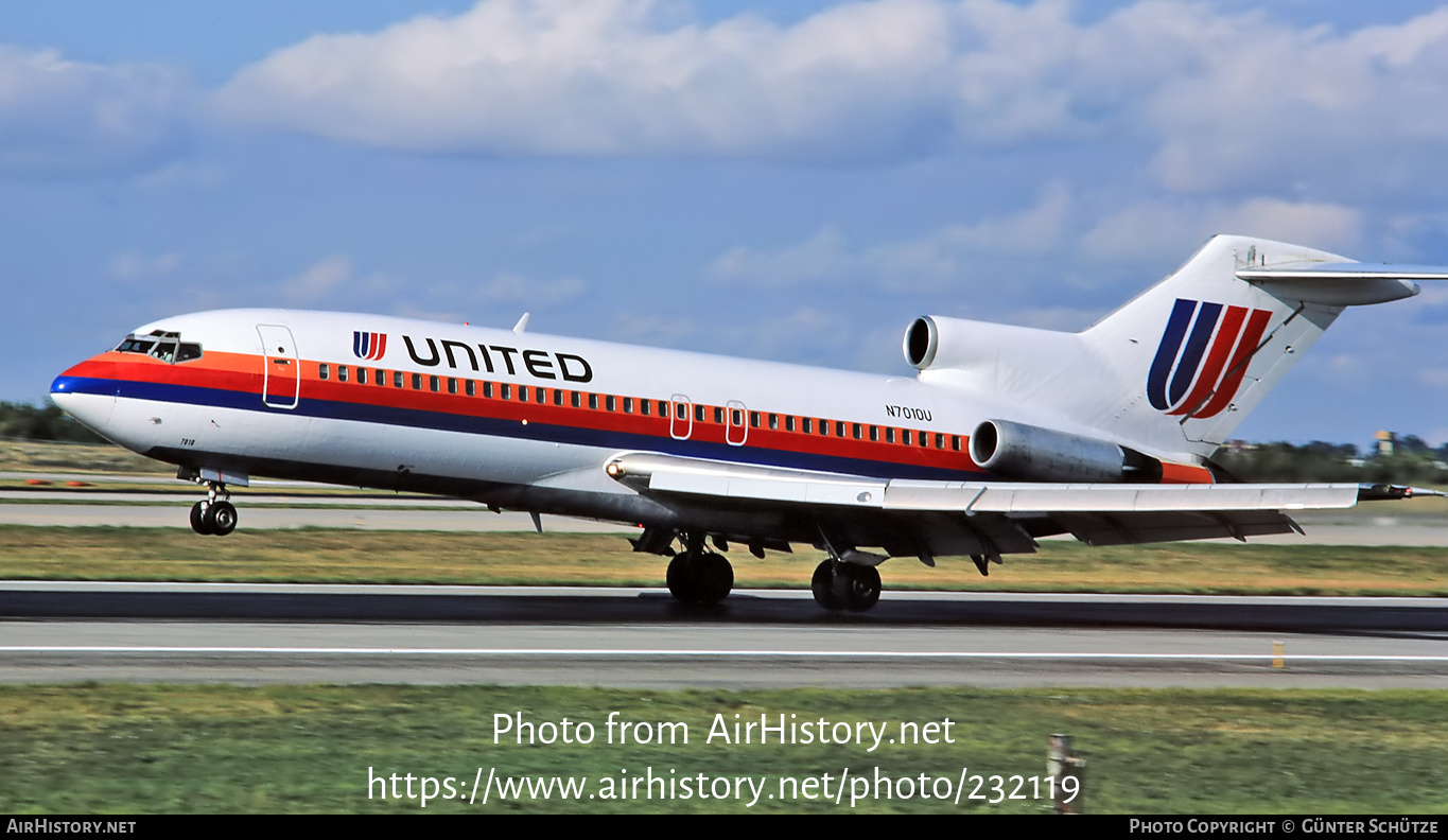 Aircraft Photo of N7010U | Boeing 727-22 | United Airlines | AirHistory.net #232119