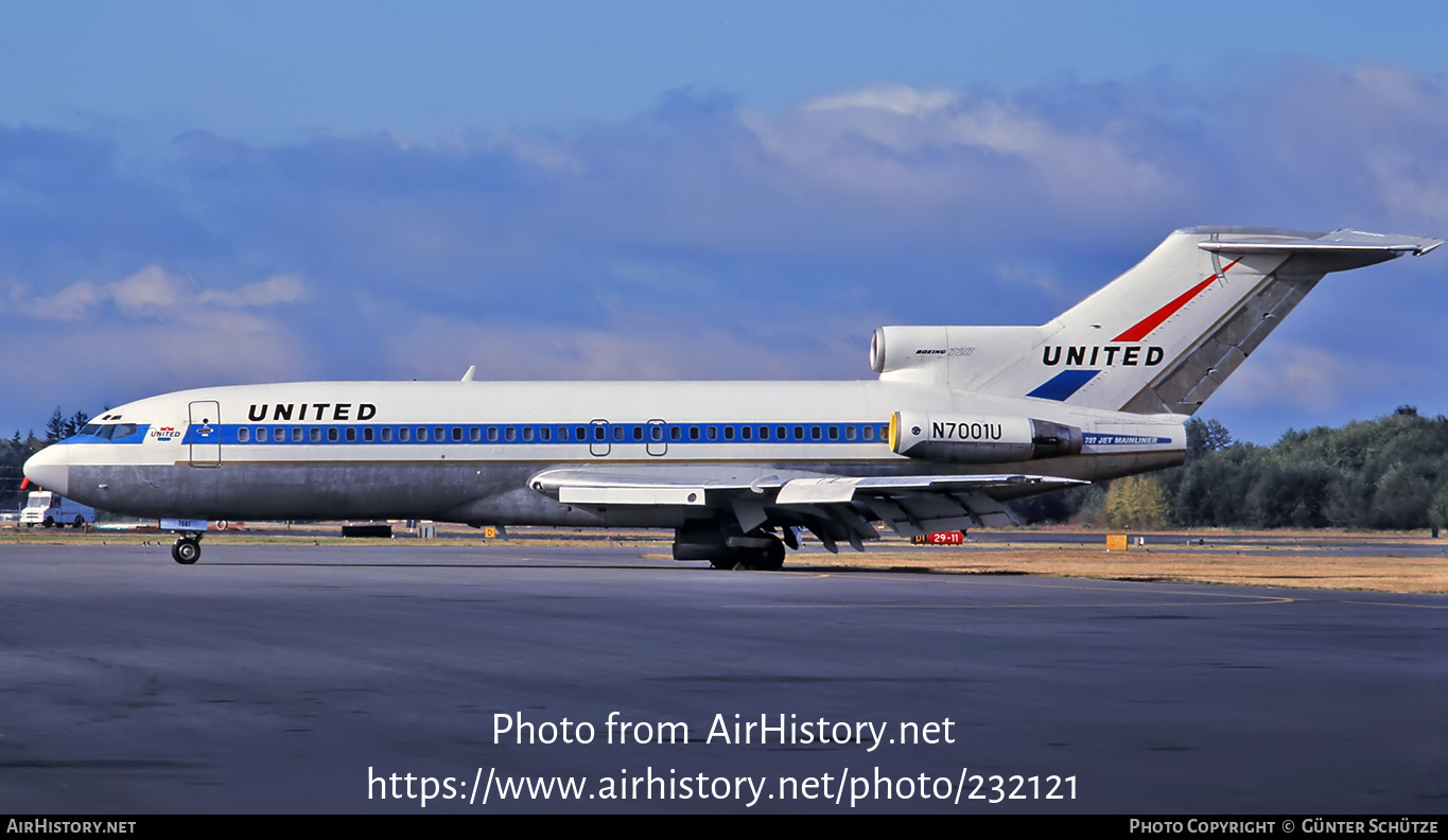 Aircraft Photo of N7001U | Boeing 727-22 | United Air Lines | AirHistory.net #232121