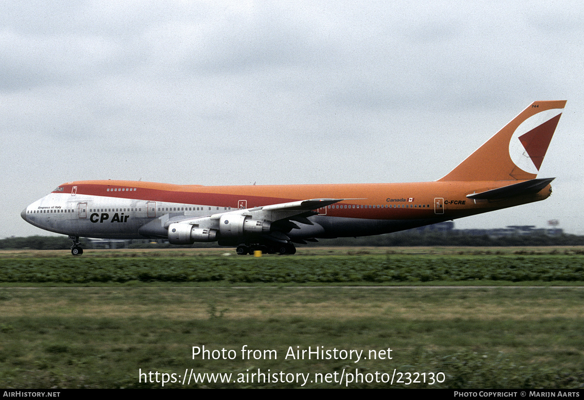 Aircraft Photo of C-FCRE | Boeing 747-217B | CP Air | AirHistory.net #232130