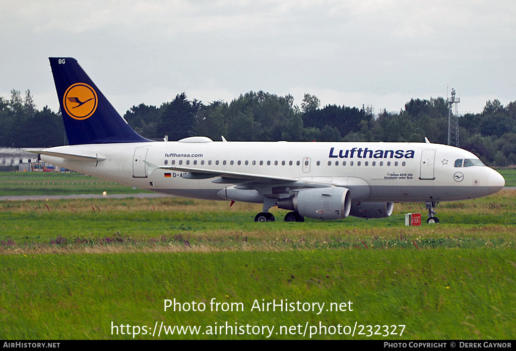 Aircraft Photo of D-AIBG | Airbus A319-112 | Lufthansa | AirHistory.net #232327