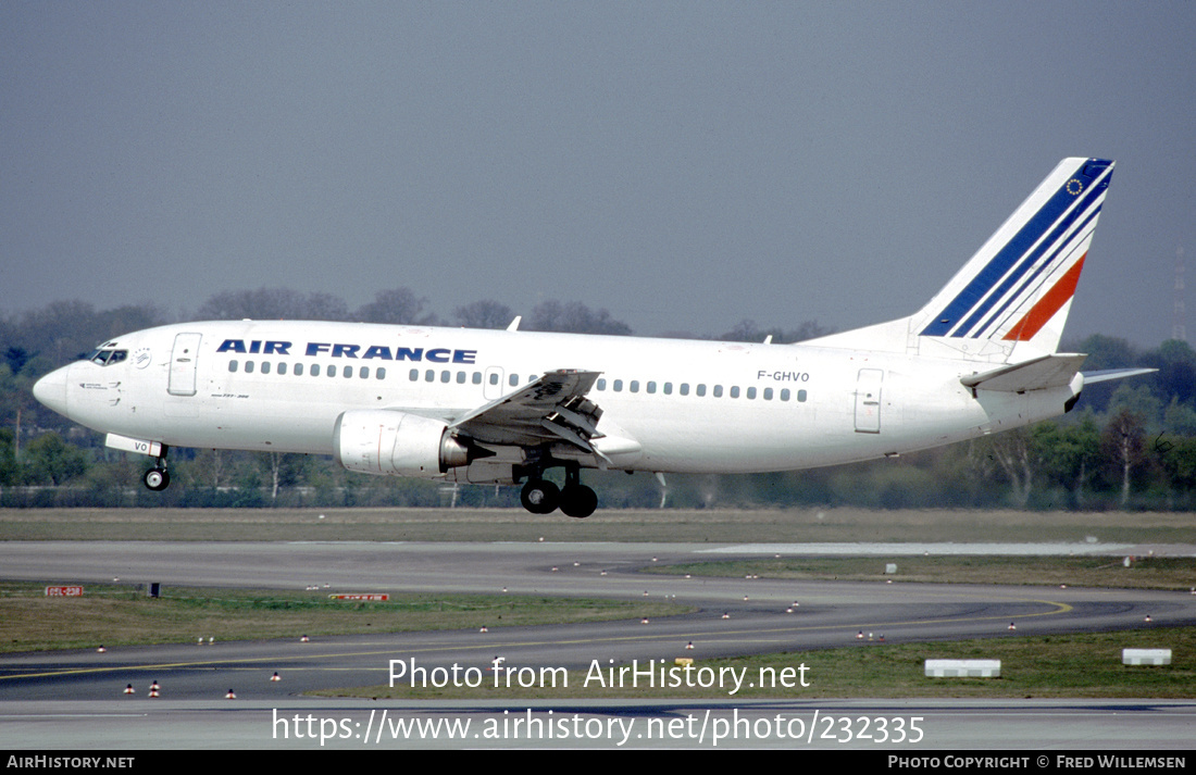 Aircraft Photo of F-GHVO | Boeing 737-33A | Air France | AirHistory.net #232335