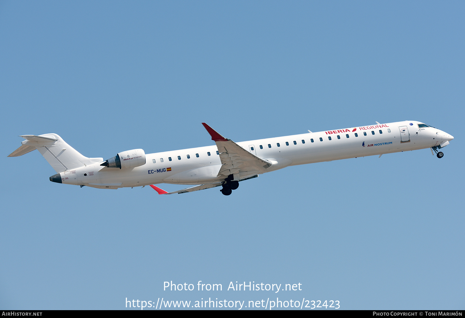 Aircraft Photo of EC-MUG | Bombardier CRJ-1000 (CL-600-2E25) | Iberia Regional | AirHistory.net #232423