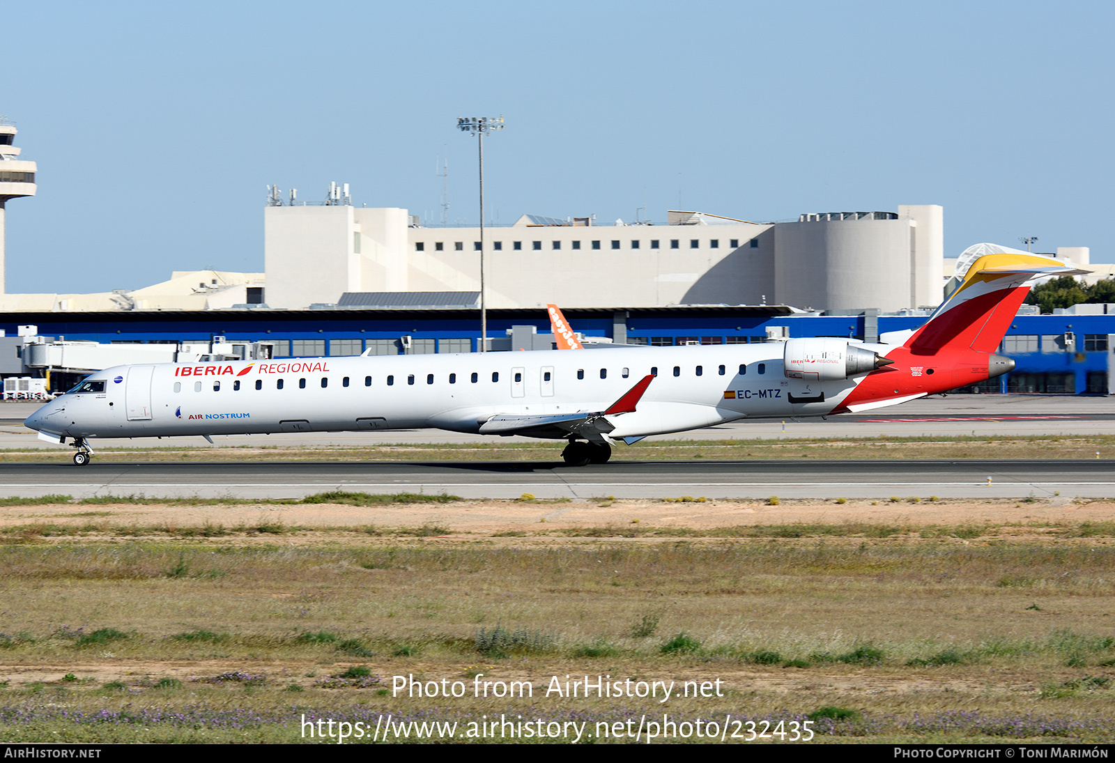 Aircraft Photo of EC-MTZ | Bombardier CRJ-1000 (CL-600-2E25) | Iberia Regional | AirHistory.net #232435