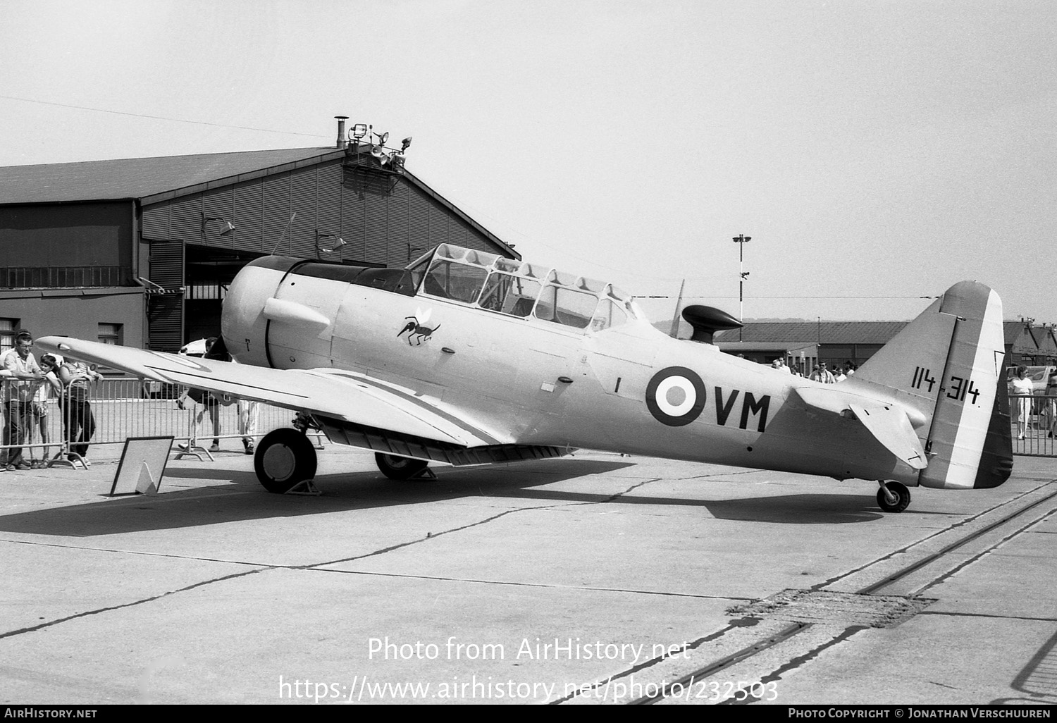 Aircraft Photo of 114314 | North American T-6G Texan | France - Air Force | AirHistory.net #232503