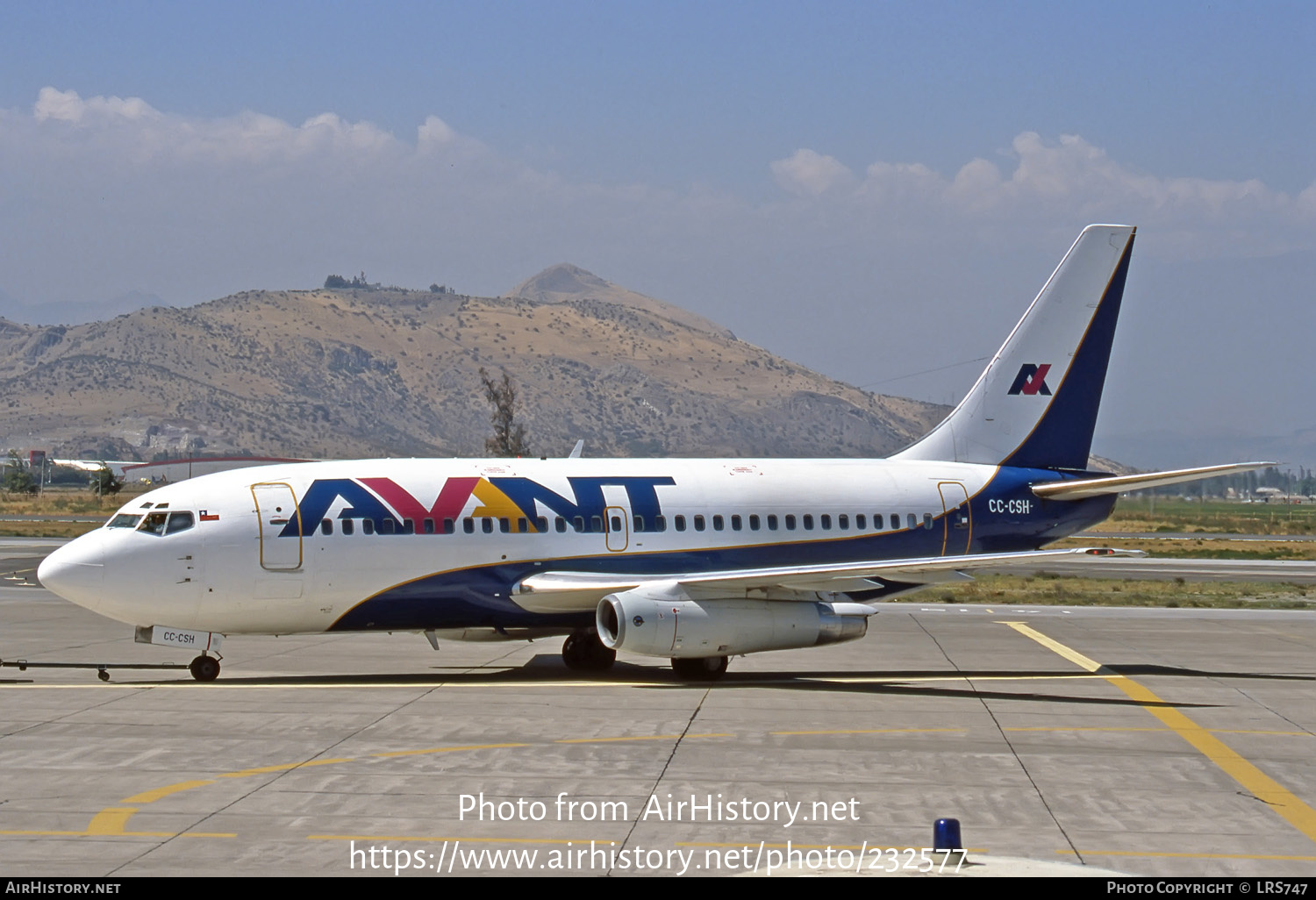 Aircraft Photo of CC-CSH | Boeing 737-204 | Avant Airlines | AirHistory.net #232577