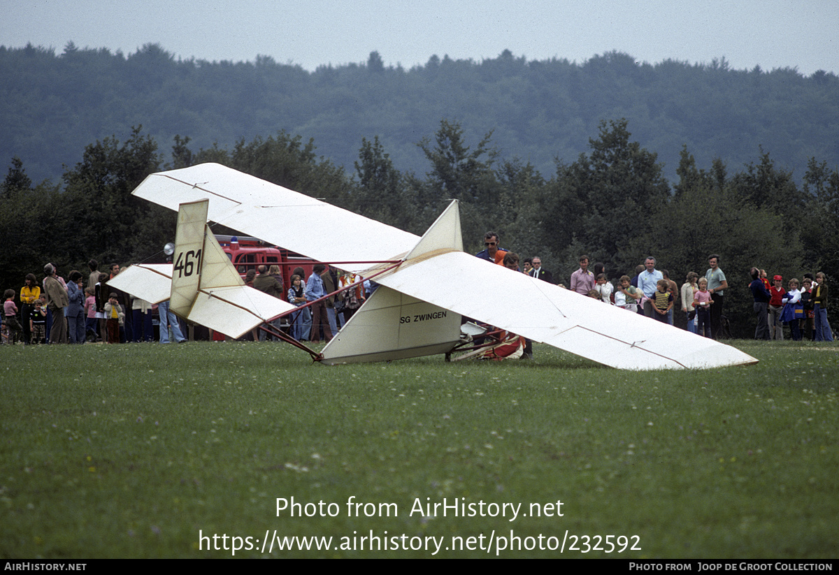 Aircraft Photo of HB-461 / 461 | Hirth Hi-1 Stahlrohr-Zögling | Segelfluggruppe Zwingen | AirHistory.net #232592