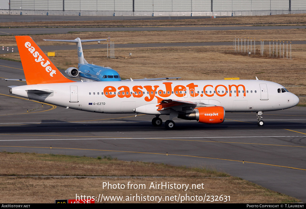 Aircraft Photo of G-EZTD | Airbus A320-214 | EasyJet | AirHistory.net #232631