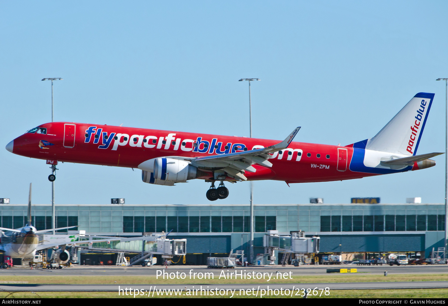 Aircraft Photo of VH-ZPM | Embraer 190AR (ERJ-190-100IGW) | Pacific Blue Airlines | AirHistory.net #232678