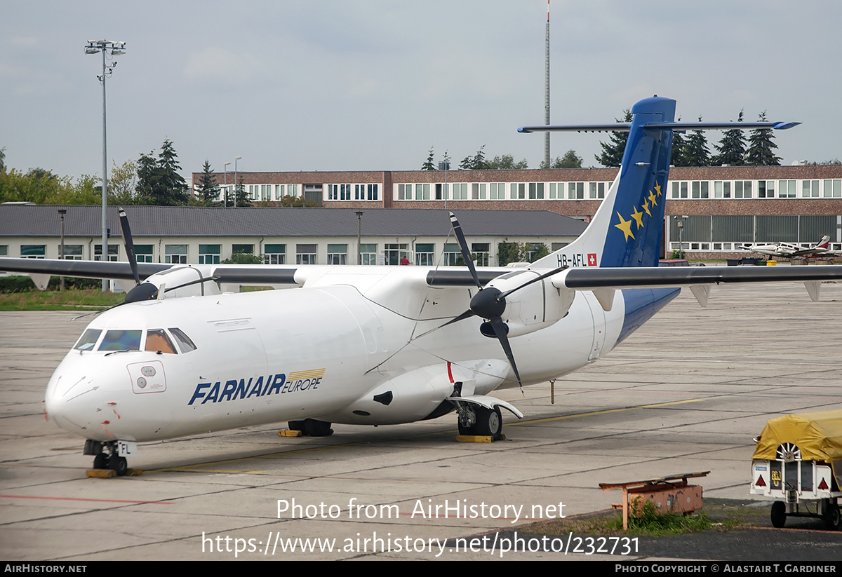 Aircraft Photo of HB-AFL | ATR ATR-72-202/F | Farnair Europe | AirHistory.net #232731