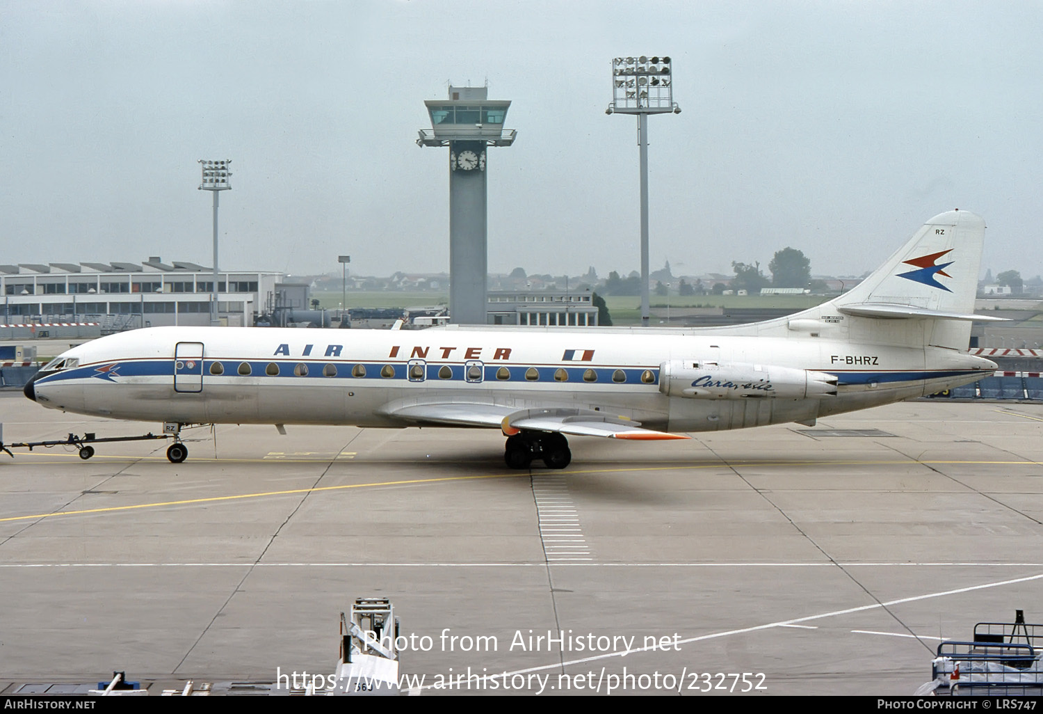 Aircraft Photo of F-BHRZ | Sud SE-210 Caravelle III | Air Inter | AirHistory.net #232752