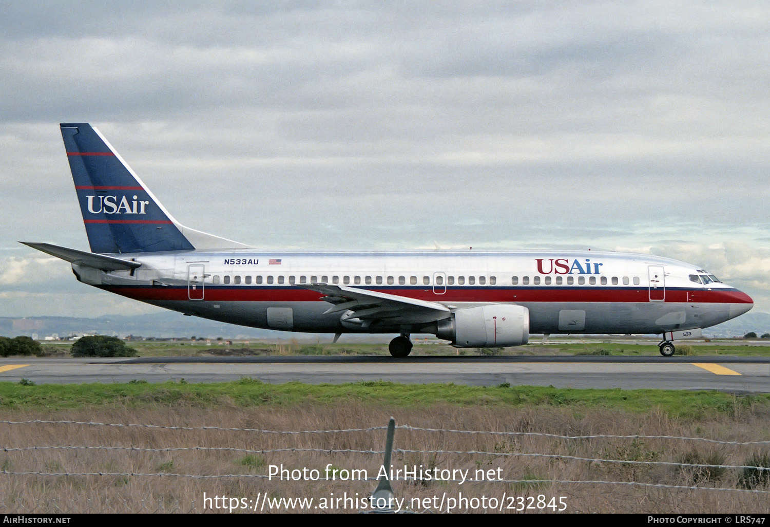 Aircraft Photo of N533AU | Boeing 737-3B7 | USAir | AirHistory.net #232845