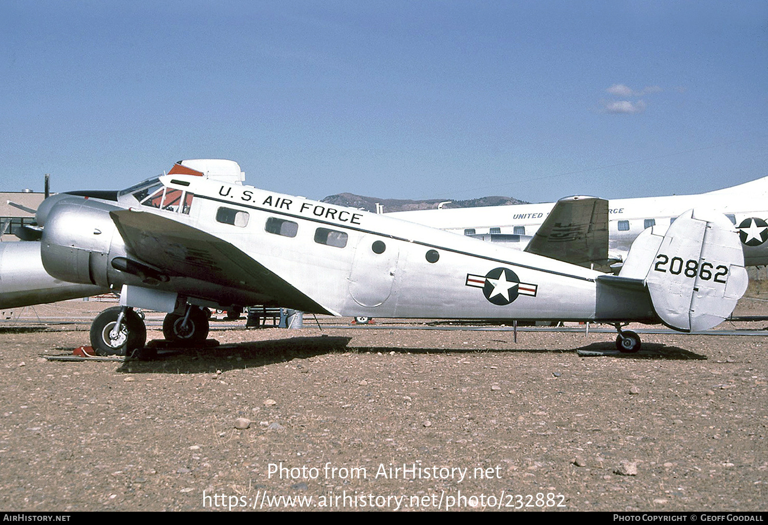 Aircraft Photo of 52-10862 / 20862 | Beech C-45H Expeditor | USA - Air Force | AirHistory.net #232882