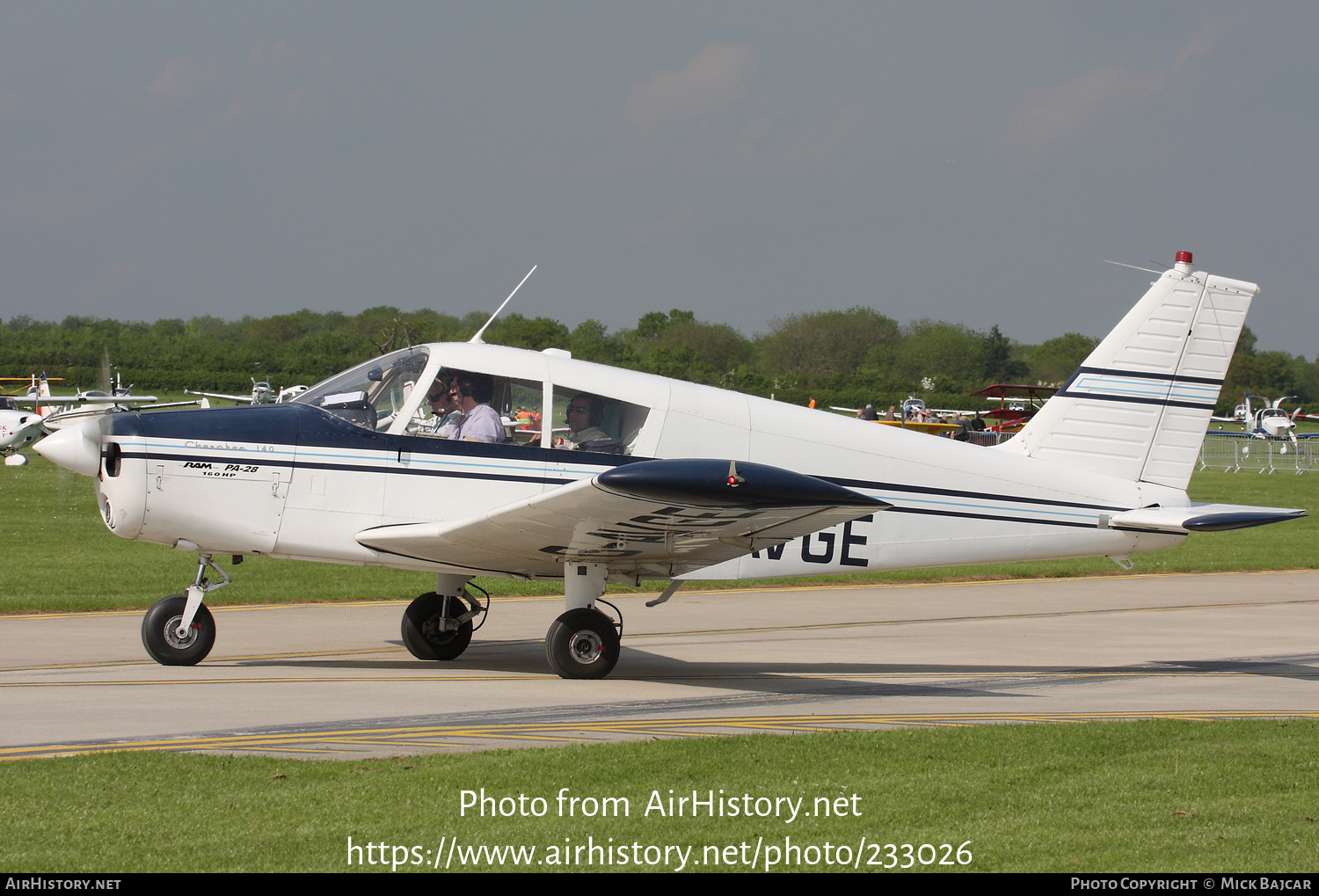 Aircraft Photo of G-AVGE | Piper PA-28-140 (mod) Cherokee | AirHistory.net #233026